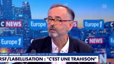 Labellisation des médias : "RSF est une bande de gauchistes", dénonce Robert Ménard