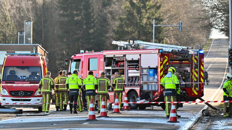 accident belgique pompiers