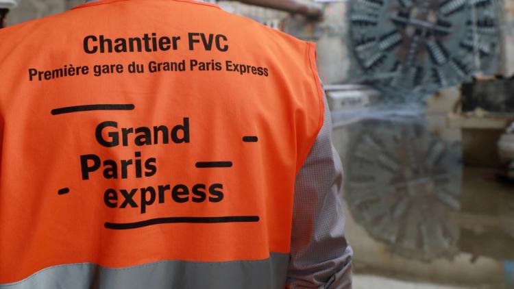 grand paris express ouvrier chantier
