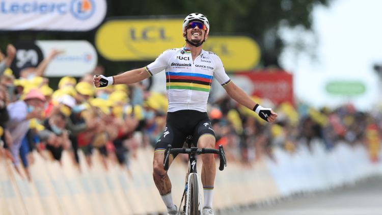 Julian Alaphilippe première étape Tour de France 2021 Christophe Petit Tesson / POOL / AFP