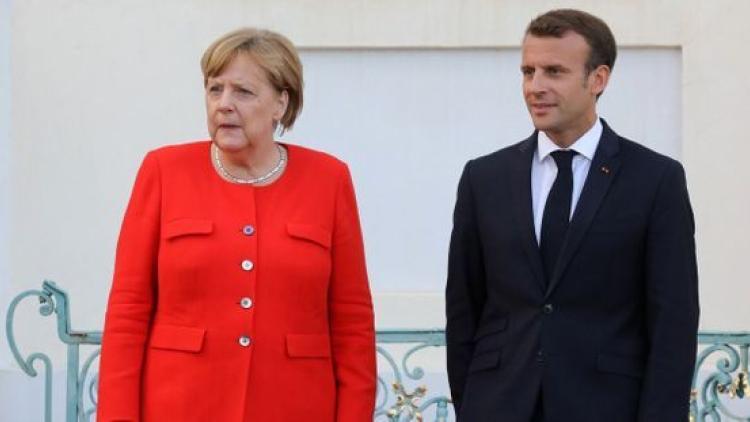 Angela Merkel, Emmanuel Macron, LUDOVIC MARIN / AFP 1280