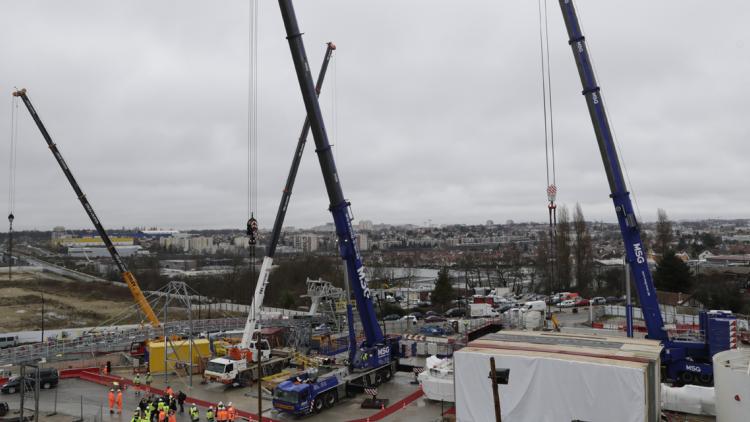 Grand Paris Express, transports, train, Champigny-sur-Marne crédit : THOMAS SAMSON / AFP - 1280