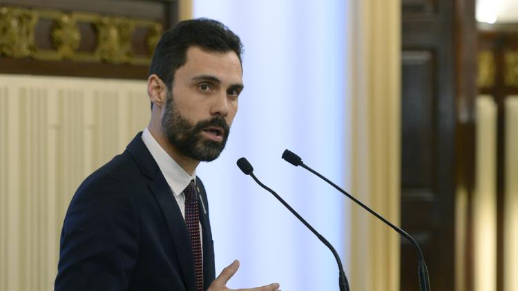 parlement catalan, Roger Torrent crédit : JOSEP LAGO / AFP - 1280