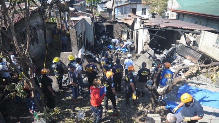 Philippines, crash avion crédit : STR / AFP - 1280