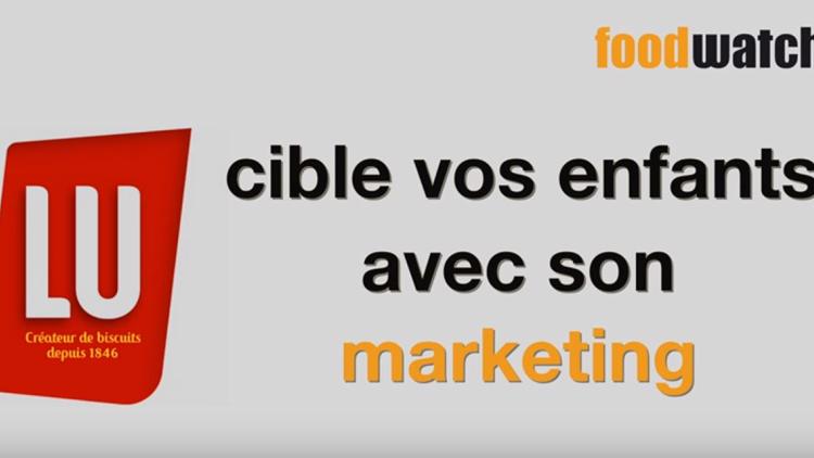 La campagne de Foodwatch cible particulièrement la marque LU. 