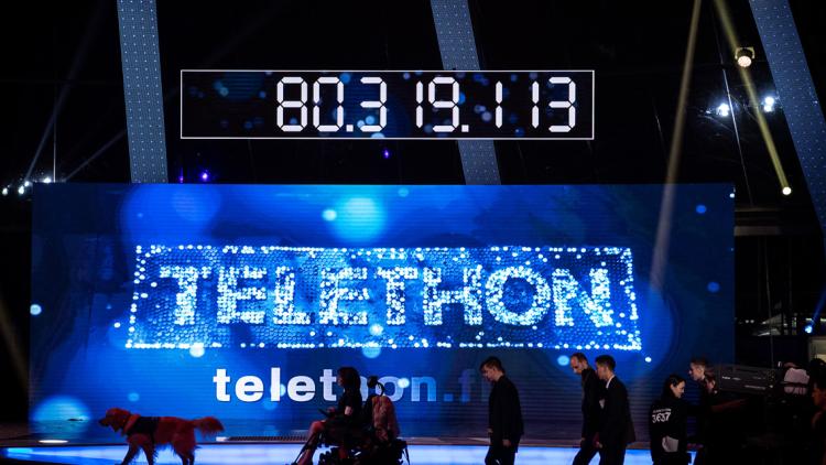 Téléthon 2016 crédit : PHILIPPE LOPEZ / AFP - 1280