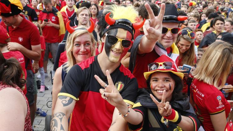 Supporters Belgique, Coupe du monde, NICOLAS MAETERLINCK / Belga / AFP 1280