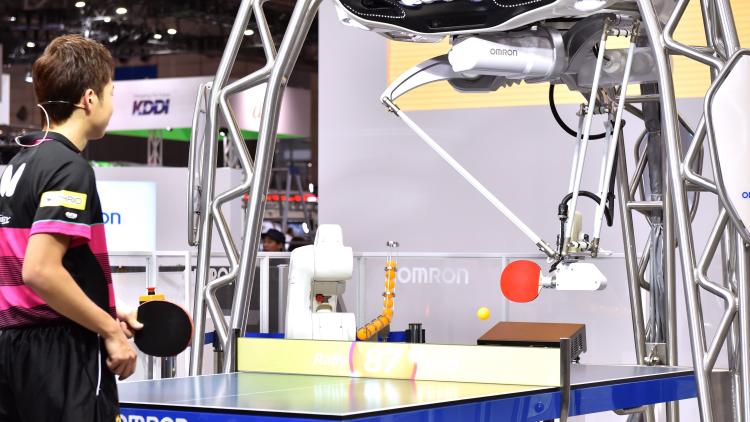 Omron robot ping pong CEATEC 1280