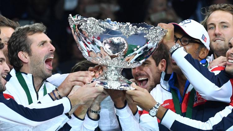 Coupe Davis, équipe de France 2017 crédit : PHILIPPE HUGUEN / AFP - 1280