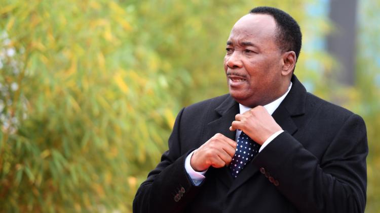 Président du Niger, Mahamadou Issoufou crédit : PATRIK STOLLARZ / AFP - 1280