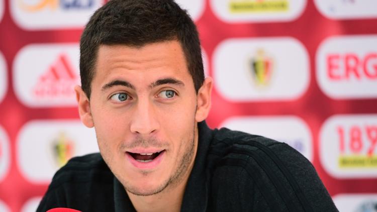 Eden Hazard en conférence de presse (1280x640) Emmanuel DUNAND/AFP