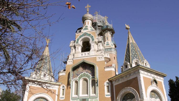 A Nice, la cathédrale orthodoxe russe Saint-Nicolas.