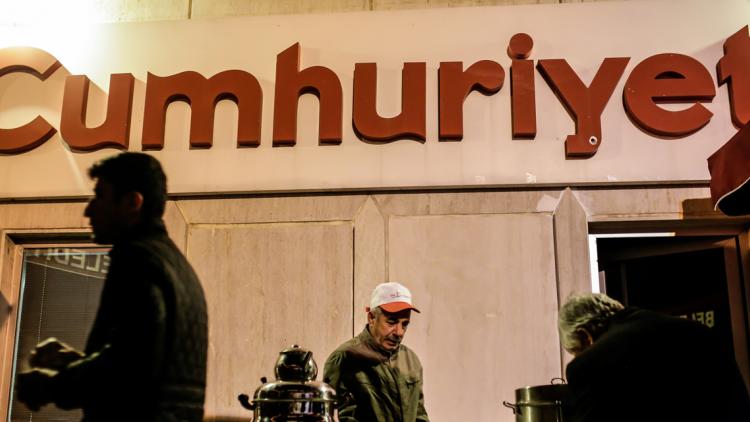 Turquie, journal Cumhuriyet crédit : YASIN AKGUL / AFP - 1280