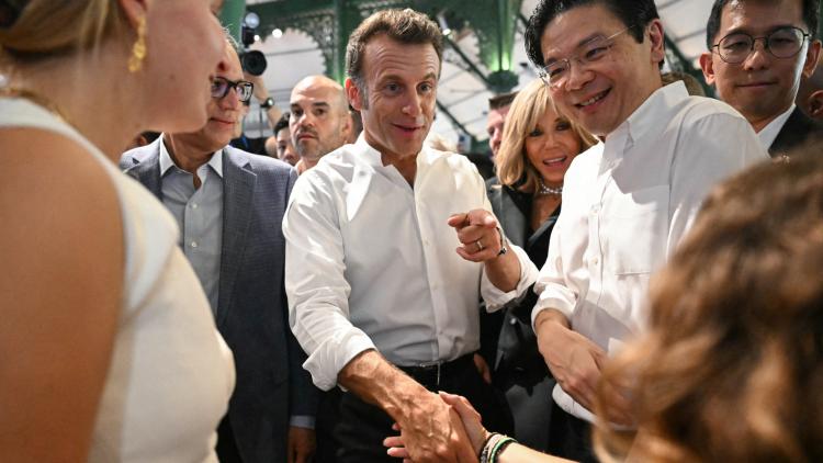 Emmanuel Macron à Singapour.