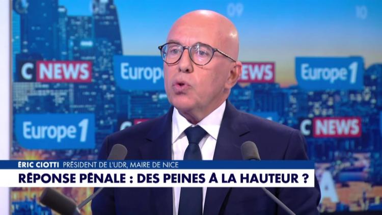 Émeutes du 17 octobre : «La réponse pénale n'est pas adaptée» à la gravité des faits, juge Éric Ciotti